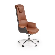 OFFICE CHAIR CALVANO, DARK BROWN / LIGHT BROWN