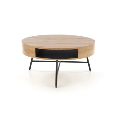 COFFEE TABLE CAMILA, GOLDEN OAK / BLACK