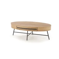 CAROLINA COFFEE TABLE, GOLDEN OAK / BLACK