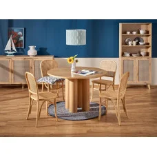 ROUND TABLE ELEFANTE, NATURAL OAK