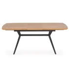 SLIDING TABLE GUSTAVO, TOP - GOLDEN OAK, LEGS - BLACK order