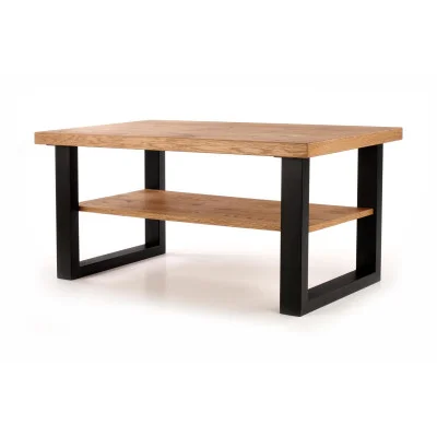 COFFEE TABLE HORUS-LAW, LIGHT OAK / BLACK