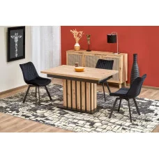 SLIDING TABLE LAMELLO 130-180/80 CM OAK ARTISAN / BLACK