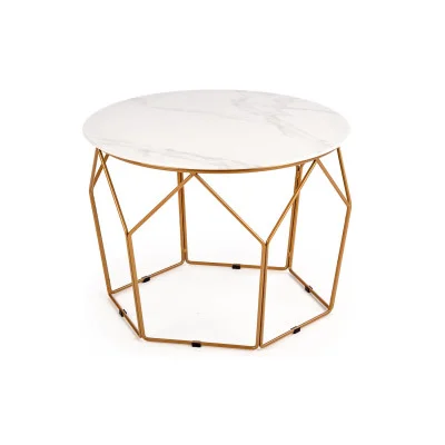 MADISON COFFEE TABLE, GOLD / MARBLE