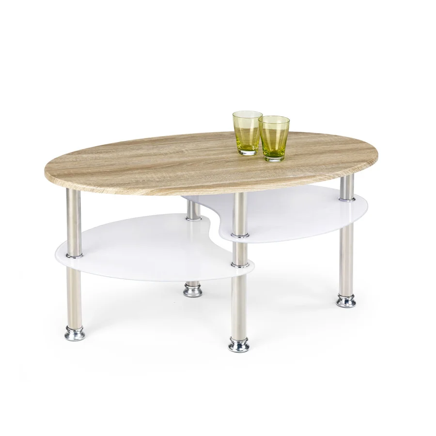 MEDEA COFFEE TABLE, SONOMA OAK / EXTRA WHITE order