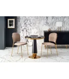 ROUND TABLE MOLINA, BLACK MARMUR / BLACK / GOLD order