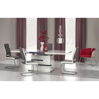 MONACO SLIDING TABLE, WHITE / GRAY