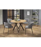 ROUND TABLE MOZAMBIK, TOP - GOLDEN OAK, LEGS - BLACK order