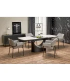 SLIDING TABLE OSMAN, WHITE MARMUR / BLACK order