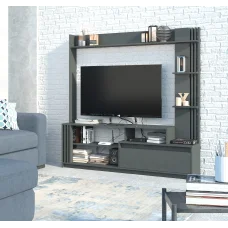 Bright TV wall, slide into the living room 1700 x 325 x 1700 mm, Anthracite