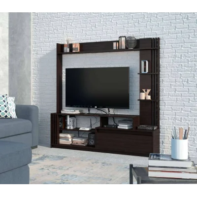 Bright TV wall, slide into the living room 1700 x 325 x 1700 mm, Wenge magic