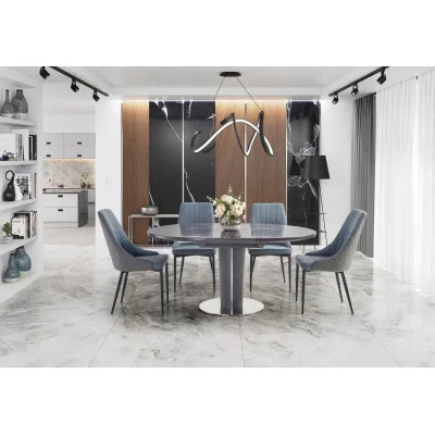 RICARDO SLIDING TABLE, GRAY MARBLE