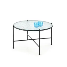 ROSALIA COFFEE TABLE, TRANSPARENT / BLACK