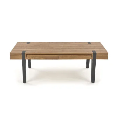 TULUZA COFFEE TABLE, HONEY WALNUT / BLACK