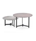 TWINS COFFEE TABLES, SET OF 2 PCS. GRAPHITE / BROWN / BLACK order