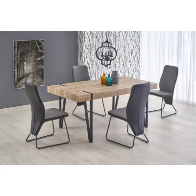 YOHANN TABLE, SAN REMO OAK / BLACK