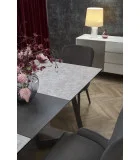 TIZIANO SLIDING TABLE, TABLETOP - LIGHT GRAY / DARK GRAY, LEGS - DARK GRAY order