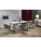 TIZIANO SLIDING TABLE, TABLETOP - LIGHT GRAY / DARK GRAY, LEGS - DARK GRAY order