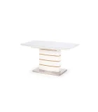 SLIDING TABLE TORONTO, WHITE / GOLDEN OAK order