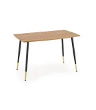 TRIPOLIS TABLE, TOP - GOLDEN OAK, LEGS - BLACK order