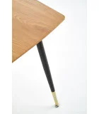 TRIPOLIS TABLE, TOP - GOLDEN OAK, LEGS - BLACK order