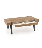 TULUZA COFFEE TABLE, HONEY WALNUT / BLACK order