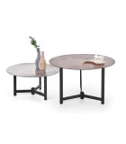 TWINS COFFEE TABLES, SET OF 2 PCS. GRAPHITE / BROWN / BLACK order