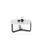 ANTICA COFFEE TABLE, TOP - WHITE MARBLE, FRAME - BLACK order