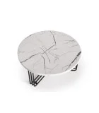 ANTICA COFFEE TABLE, TOP - WHITE MARBLE, FRAME - BLACK order