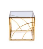 UNIVERSE KWADRAT COFFEE TABLE, FRAME - GOLD, GLASS - SMOKE order