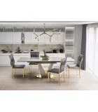 SLIDING TABLE VALENTINO, LIGHT ASH / GOLD order