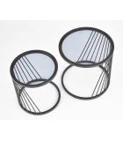 COFFEE TABLES ANTILLA, SET OF 2 PCS. BLACK / GRAY order