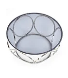 COFFEE TABLE VENUS, FRAME - SILVER, GLASS - SMOKE order