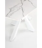 VIVALDI SLIDING TABLE, TABLE TOP - WHITE MARMUR, LEGS - WHITE order