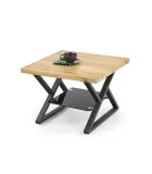 XENA KWADRAT COFFEE TABLE, BLACK / NATURAL WOOD order