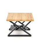 XENA KWADRAT COFFEE TABLE, BLACK / NATURAL WOOD order