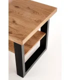 COFFEE TABLE HORUS-LAW, LIGHT OAK / BLACK order