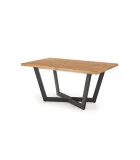 MASSIVE SLIDING TABLE, 160-250X90X77 CM OAK LIGHT / BLACK order