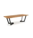 MASSIVE SLIDING TABLE, 160-250X90X77 CM OAK LIGHT / BLACK order