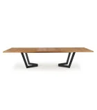 MASSIVE SLIDING TABLE, 160-250X90X77 CM OAK LIGHT / BLACK order