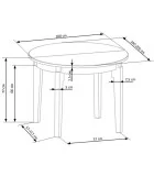 SORBUS SLIDING TABLE, TOP - HONEY OAK, LEGS - HONEY OAK order