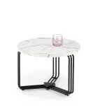 ANTICA M COFFEE TABLE, TOP - WHITE MARBLE, FRAME - BLACK order