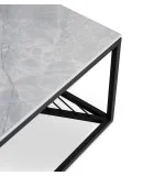 COFFEE TABLE INFINITY 2, GRAY MARBLE / BLACK order