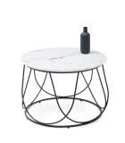 COFFEE TABLE NUBIRA, FRAME - BLACK, TOP - WHITE MARBLE order