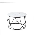 COFFEE TABLE NUBIRA, FRAME - BLACK, TOP - WHITE MARBLE order