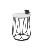 COFFEE TABLE NUBIRA S, FRAME - BLACK, TOP - WHITE MARBLE order