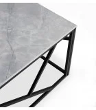 COFFEE TABLE UNIVERSE 2, GRAY MARBLE / BLACK order