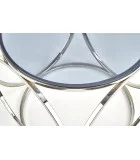 COFFEE TABLE VENUS S, FRAME - SILVER, GLASS - SMOKE order