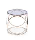 COFFEE TABLE VENUS S, FRAME - SILVER, GLASS - SMOKE order