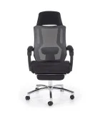 FREEMAN OFFICE CHAIR WITH FOOTREST, BLACK / GRAY order